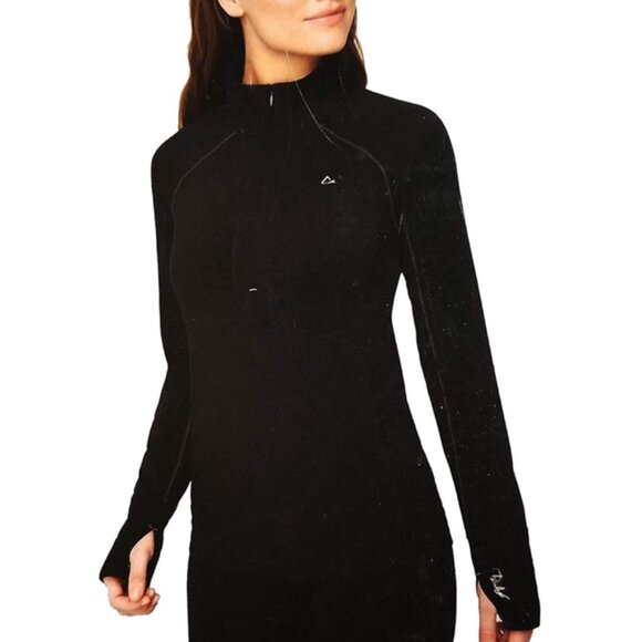 Paradox Merino Wool Blend Navy DRIrelease Freshguard Athletic 1/4 Zip Top - Picture 4 of 16